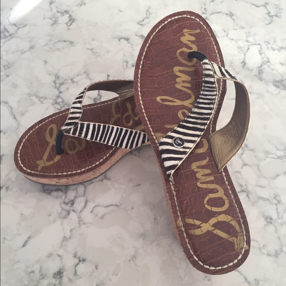Sam Edelman Zebra Print Sandals